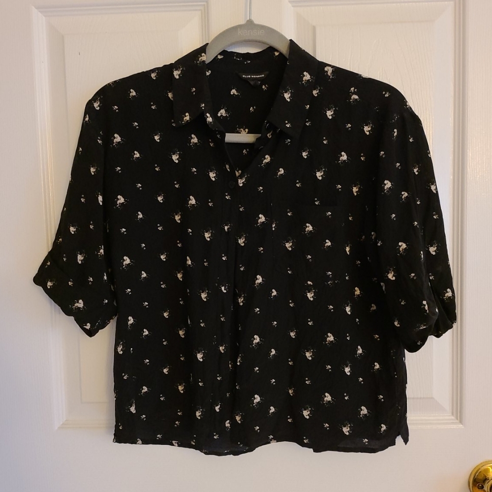 Club Monaco silk blouse